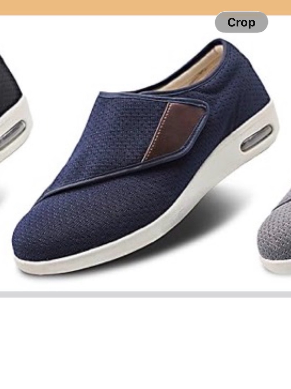 Ortho Shoes Men 9 Diabetic Walking Sneaker Navy Comfort adjustable *2 for 20*